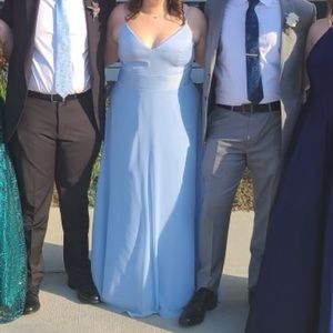 Light blue dress, David’s bridal, size 18